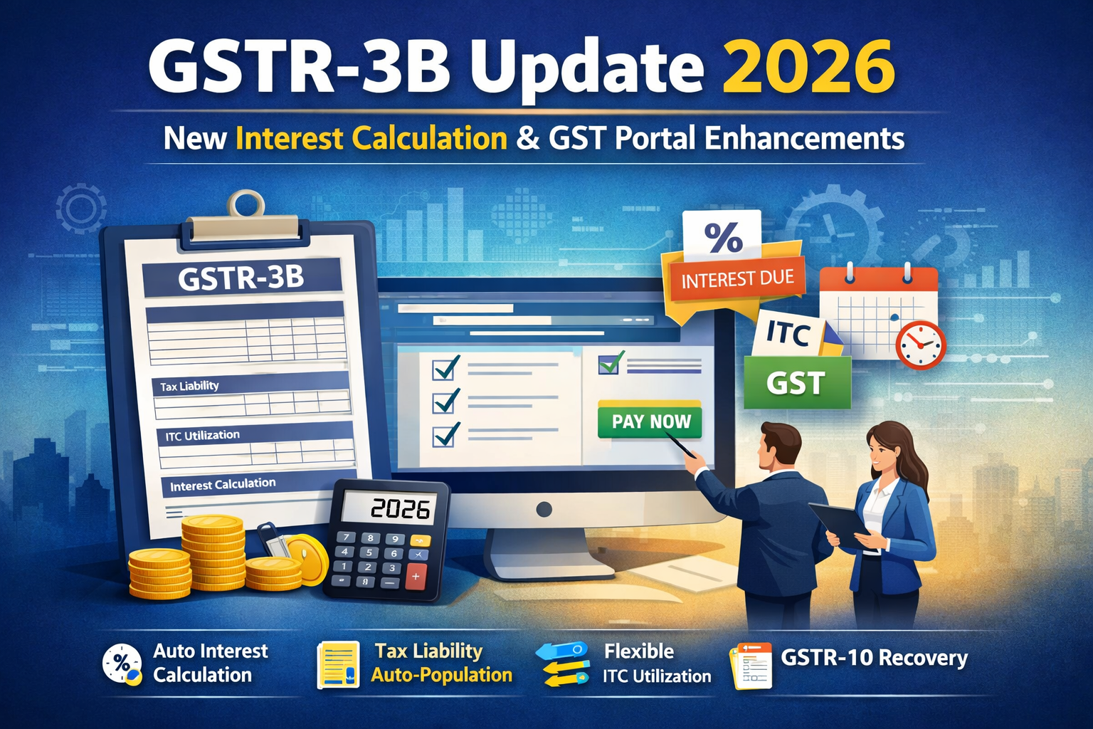 GSTR-3B Update 2026: New Interest Calculation & Key GST Portal Enhancements Explained